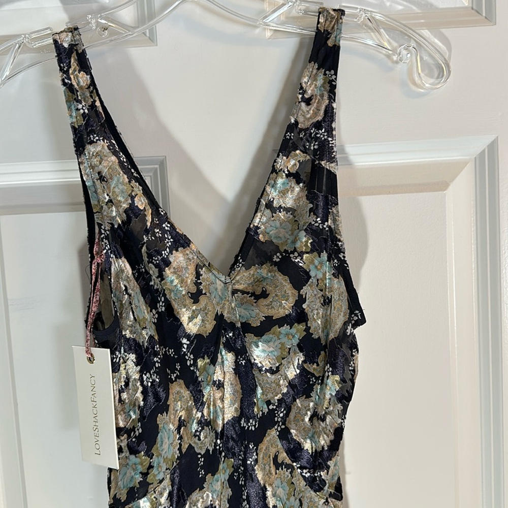 Love Shack Fancy Long silk blend dress